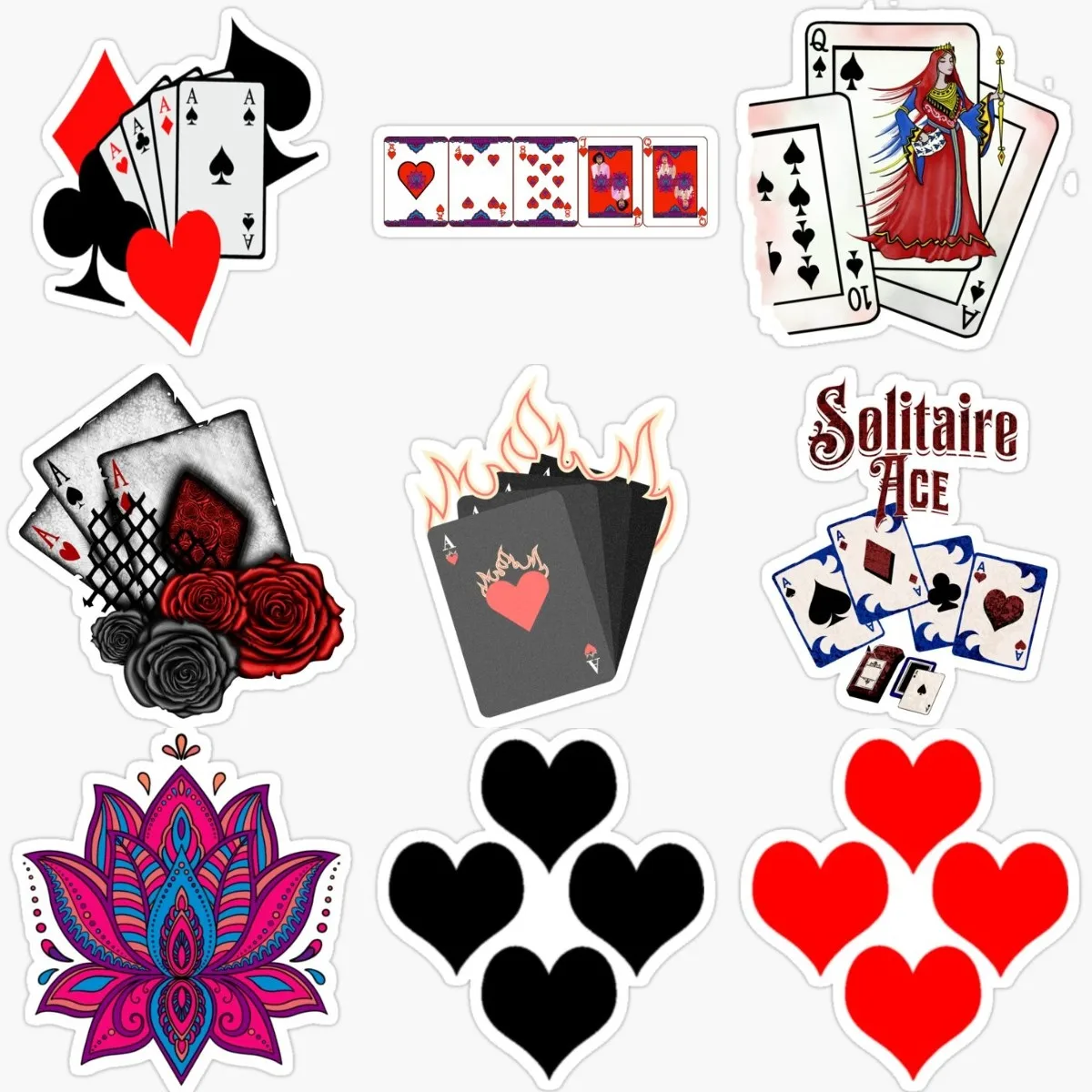 Car Accessories Joker - Playing Card Spade Club Heart Diamond