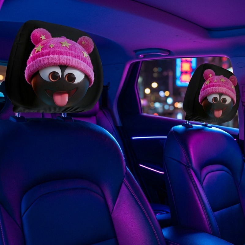 Car Accessories Joker - ITECHJOY 2Pcs Universal Car Headrest Covers
