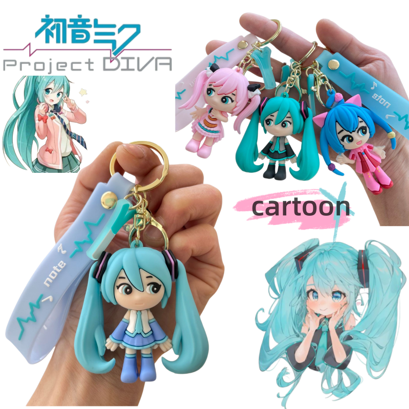 Car Accessories Company - Hatsune Miku Keychain New Creative Cartoon