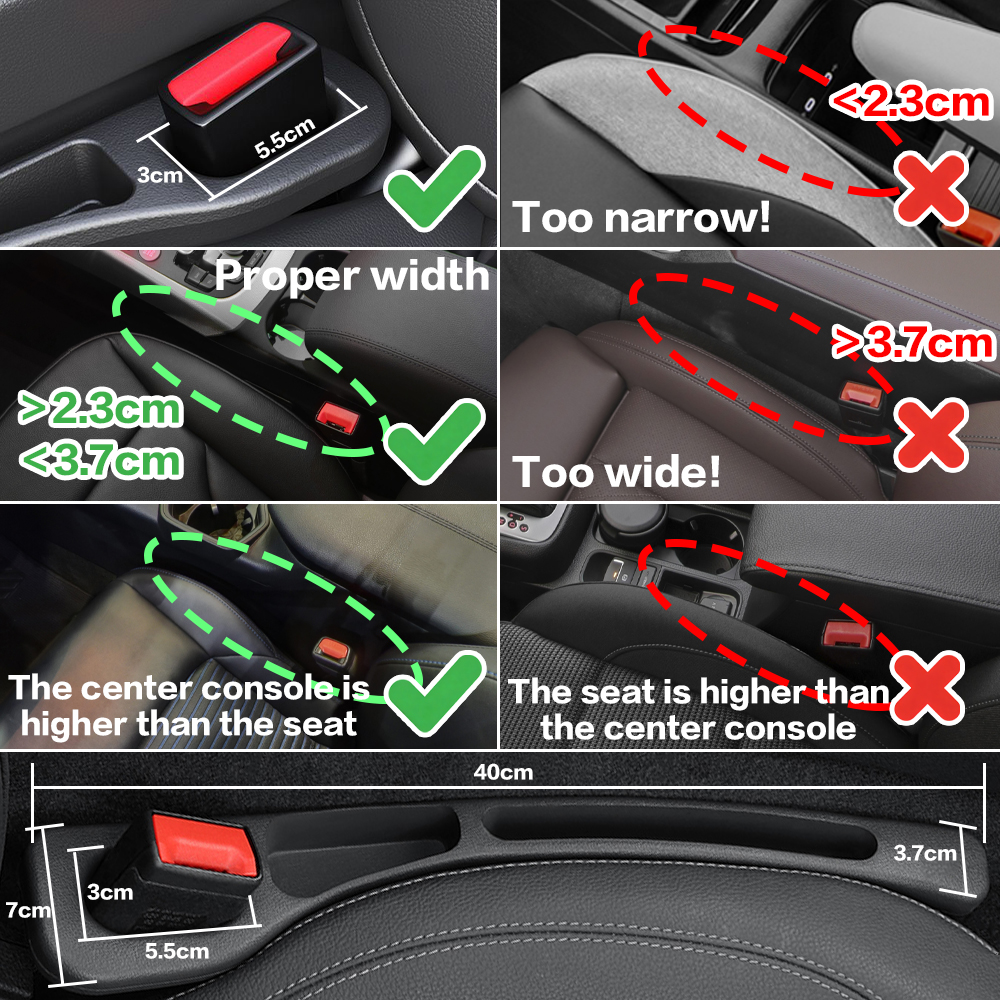 2X Car Seat Gap Filler Between - Car Accessories Company ulasan dan harga