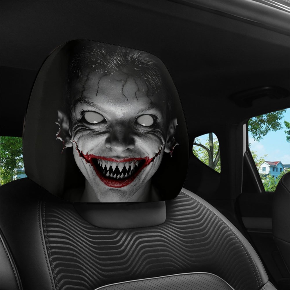 2pcs Evil Clown Cracked Print  - Car Accessories Joker ulasan dan harga