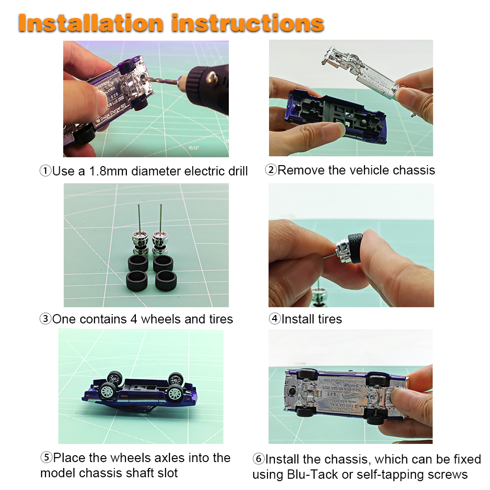 1/64 Model Detachable Wheels R - Car Accessories Company ulasan dan harga