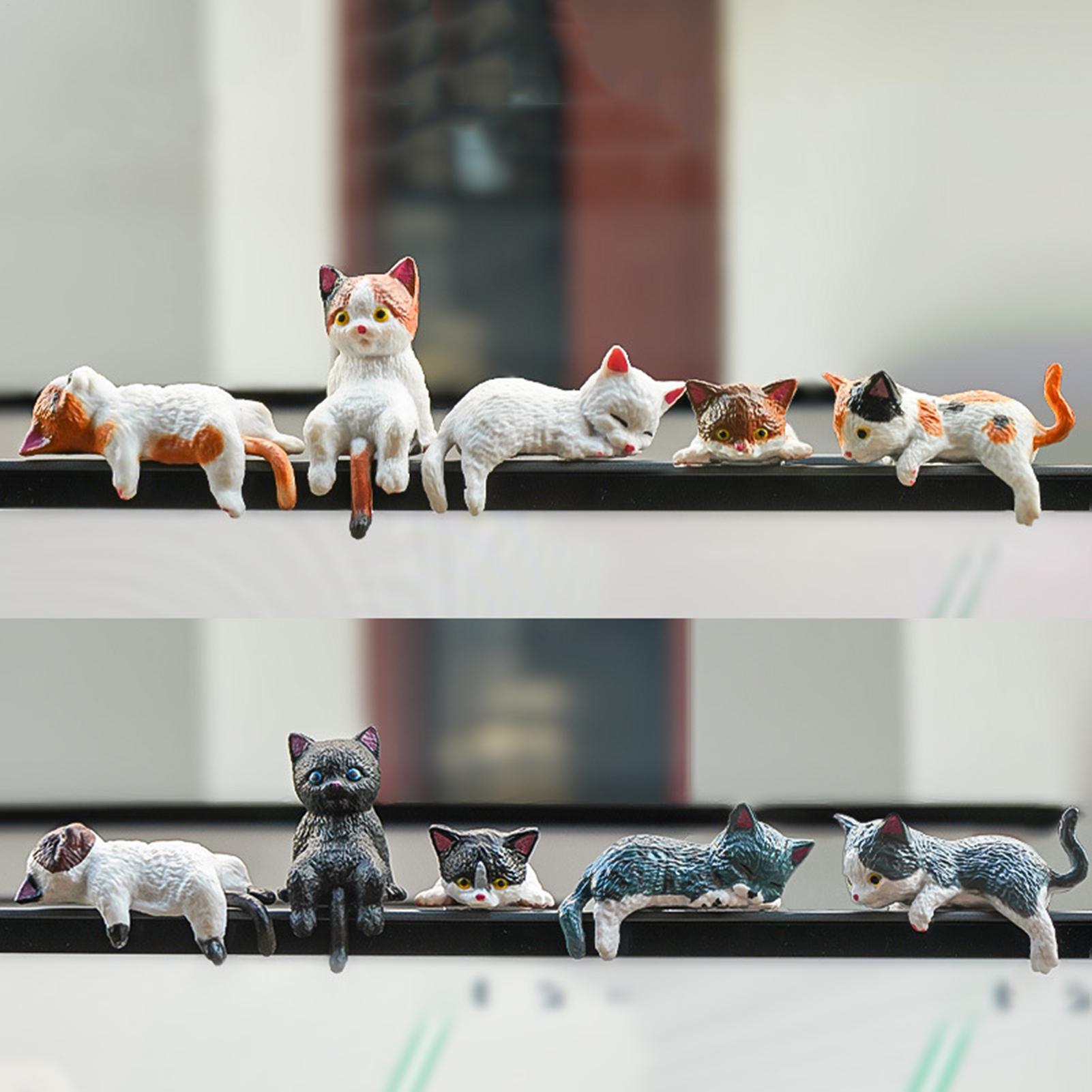 10pcs Cute Mini Cat Ornament C - Car Accessories In India ulasan dan harga