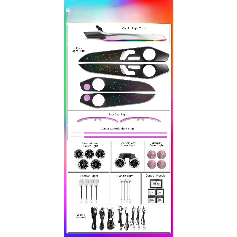 Dynamic Trim Panel LED Ambient - Led Interior Ambient Light ulasan dan harga