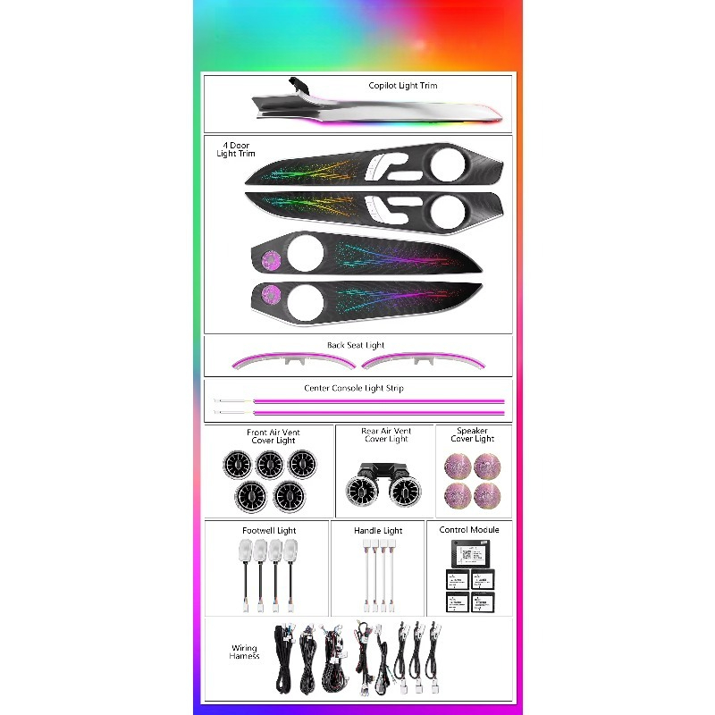 Dynamic Trim Panel LED Ambient - Led Interior Ambient Light ulasan dan harga