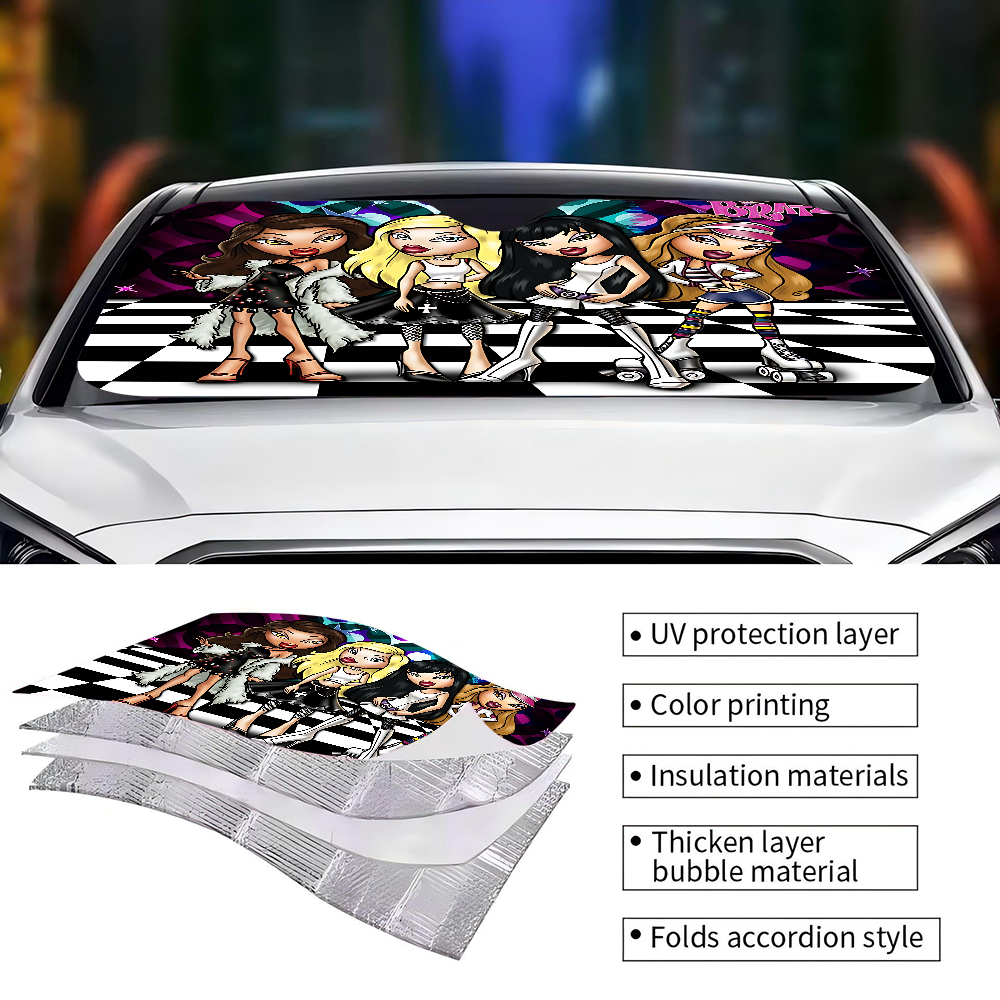 B-Bratzs Car Sunshade Shield W - Windshield Sun Shade ulasan dan harga
