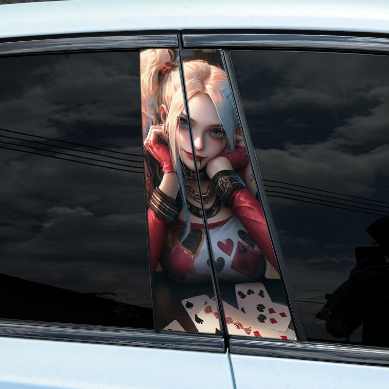 1pc/2pcs Joker Girl Car B-pill - Car Accessories Joker ulasan dan harga