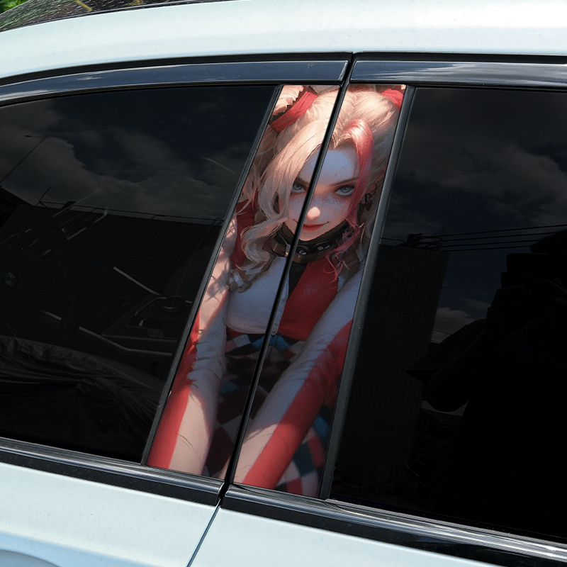 1pc/2pcs Joker Girl Car B-pill - Car Accessories Joker ulasan dan harga