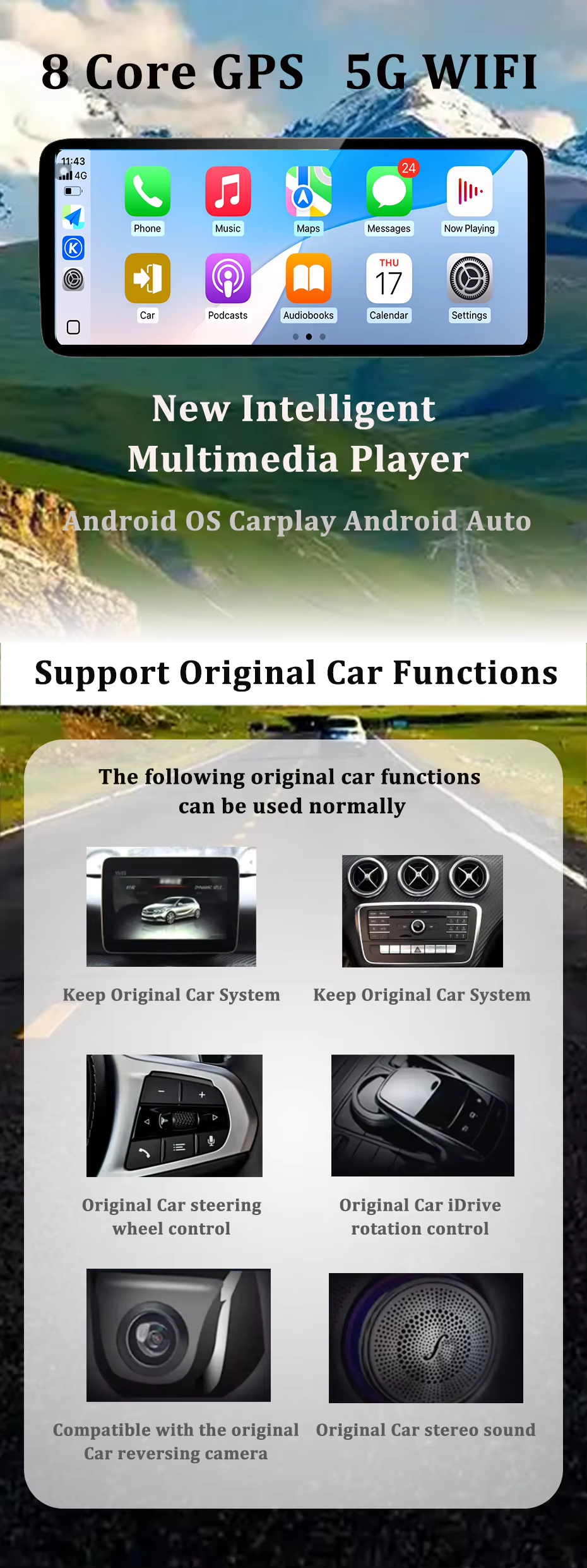 Android 16 Carplay QLED Ultra- - Car Accessories In India ulasan dan harga