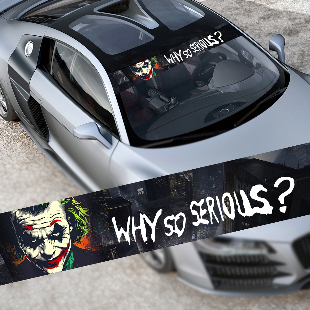 Why So Serious Car Sticker fun - Car Accessories Joker ulasan dan harga