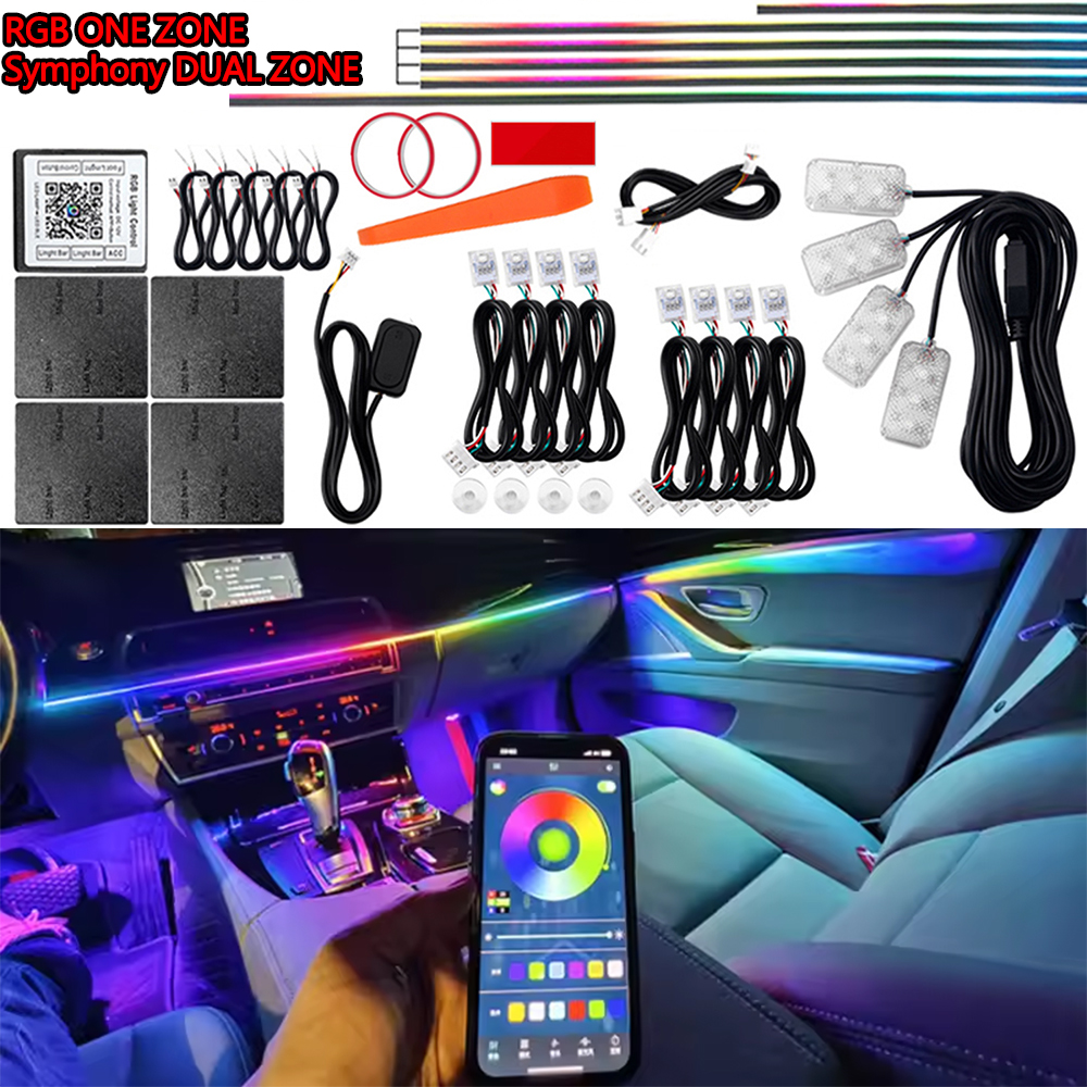 6/10/14/18 in 1 Led Acrylic Ca - Led Interior Ambient Light ulasan dan harga
