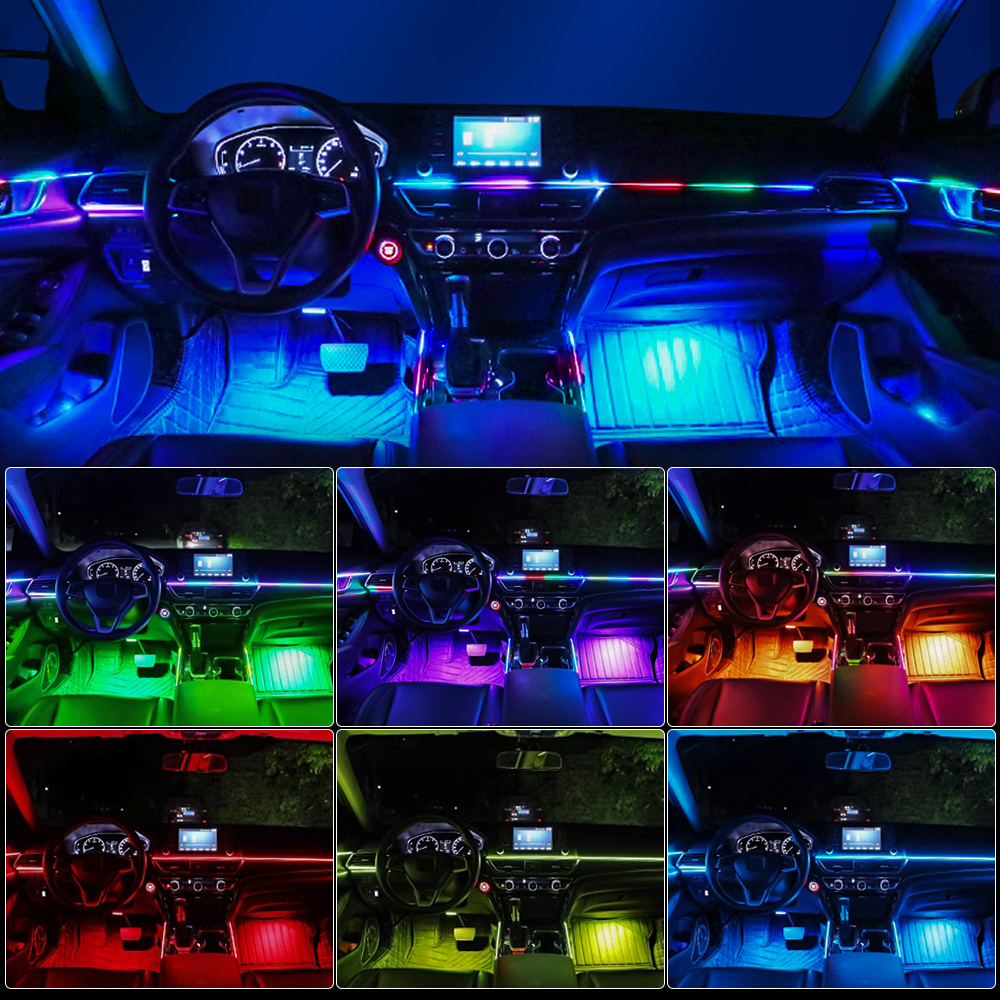 6/10/14/18 in 1 Led Acrylic Ca - Led Interior Ambient Light ulasan dan harga