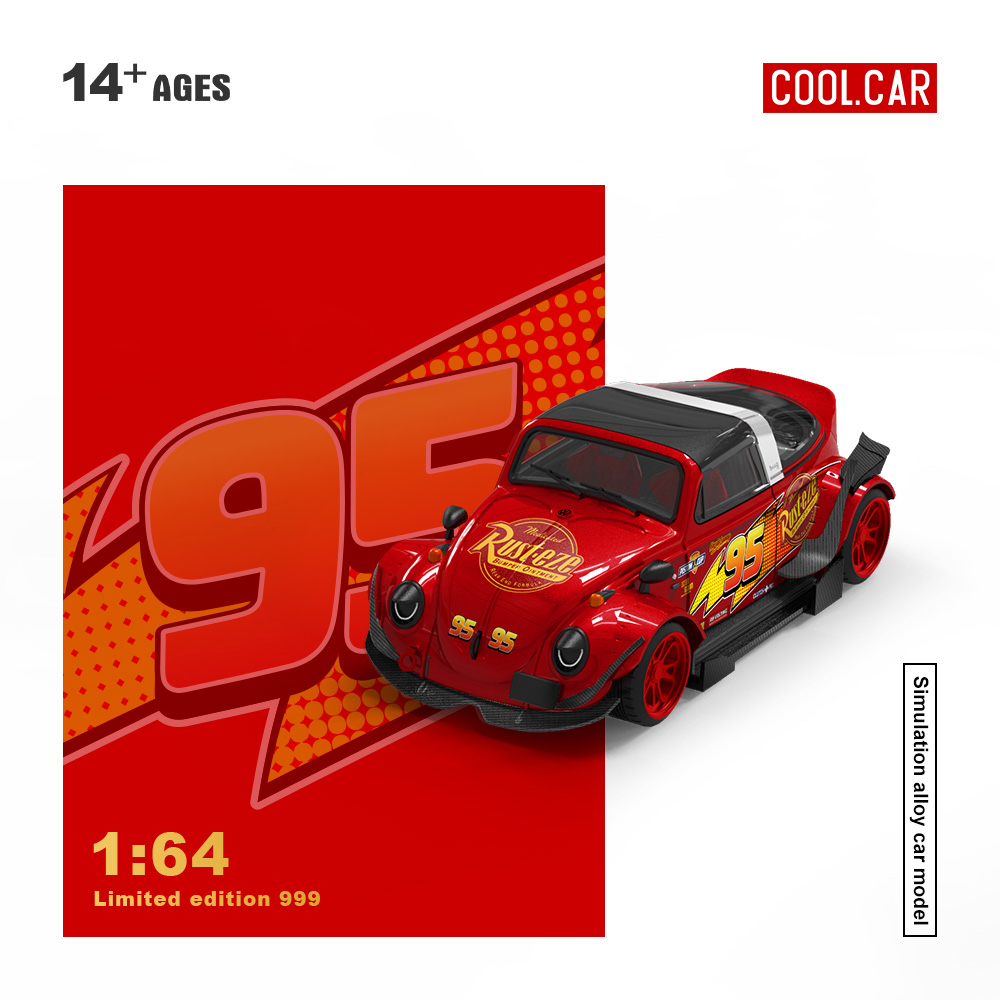 Cool Car 1:64 H300 /Beetle Red - Car Accessories Company ulasan dan harga