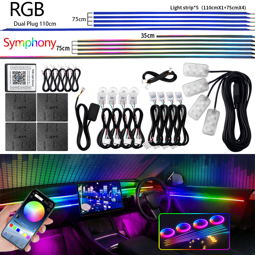 Universal Led Car Ambient Ligh - Led Interior Ambient Light ulasan dan harga